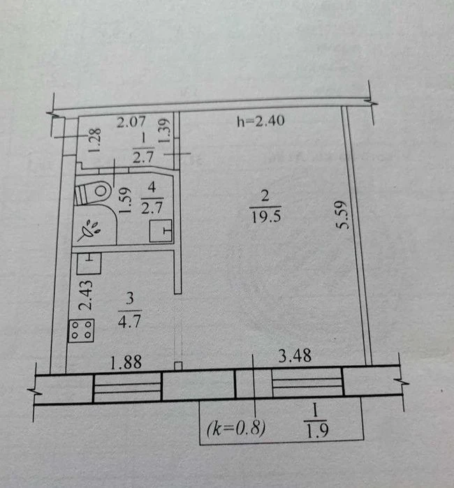 Продажа 1-к квартиры Западный