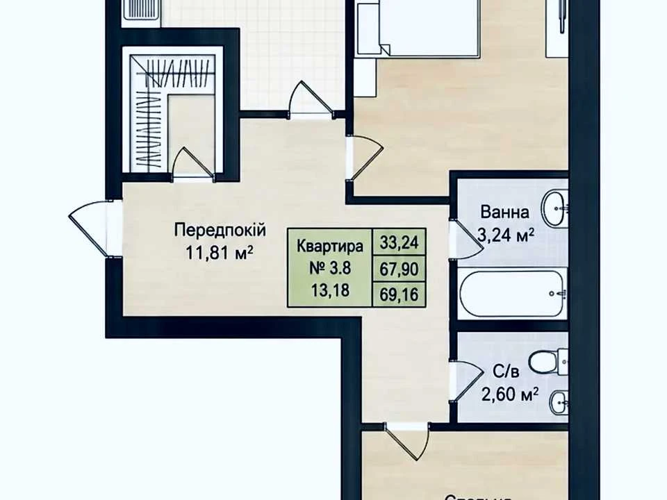 Квартира. Тернопіль, Андрія Сахарова вул., (Будинок)