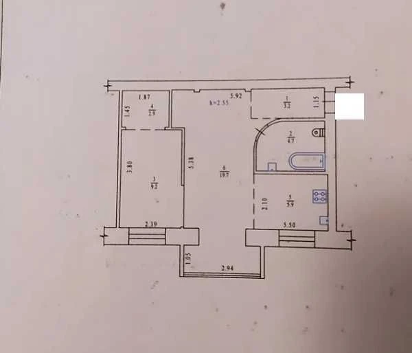 В продажу 2к квартира