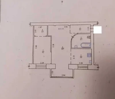 В продажу 2к квартира