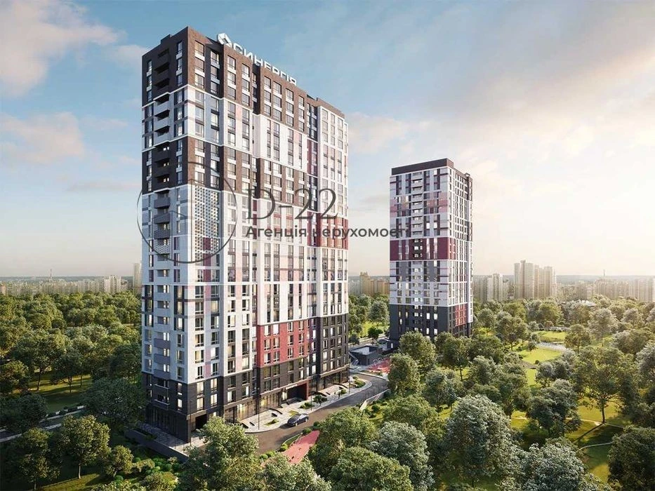 2-room apartment for sale in Poznyaki, Synergy Residential Complex, St. I