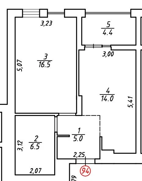 Продам квартиру в ЖК Новий Форт 46,4м.кв.