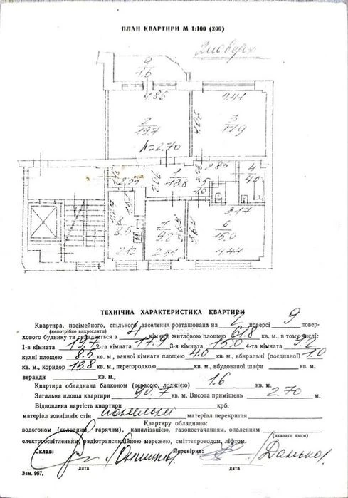 Чотирикімнатна квартира цегла вулиця Під Голоском місто Льві