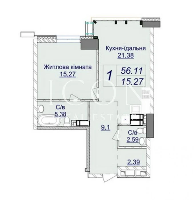 Продаж 1к квартири | ЖК Новопечерські липки | 7 черга 2 буди