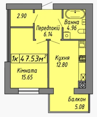 Продаж 1 кімнатної квартири ЖК Скандинавія