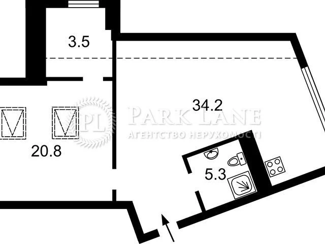 Продаж 1к квартири 65 кв. м на вул. Сергія Колоса 2 • ID 348