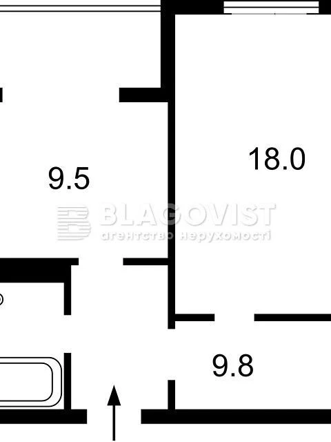 Продаж 1к квартири 44 кв. м на вул. Михайла Донця 2Б • ID 34