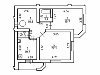 Квартира. Київ, Академіка Єфремова вул. (Командарма Уборевич