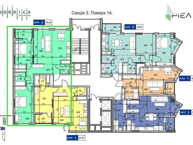 Продаж 3к квартири 95.38 кв. м на вул. Андрія Верхогляда 30