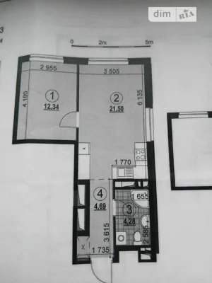 Продаж 1к квартири 43 кв. м на вул. Олександра Олеся 23А • I