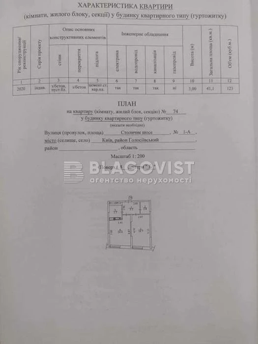 Продаж 1-к квартири, ЖК Svitlo Park, Видубичі, Столичне шосе
