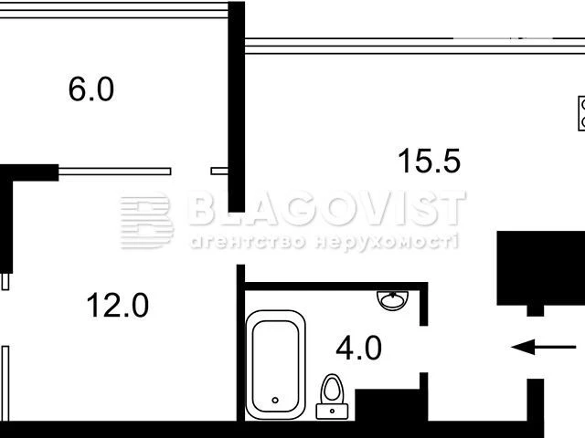 Продаж 2к квартири 41 кв. м на вул. Ґарета Джонса 12А • ID 3