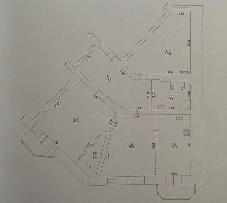 ‼️Центр‼️ 3к квартира на Соборності 50, 112 м², середній пов