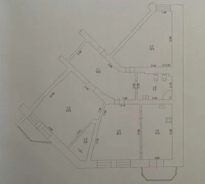 ‼️Центр‼️ 3к квартира на Соборності 50, 112 м², середній пов