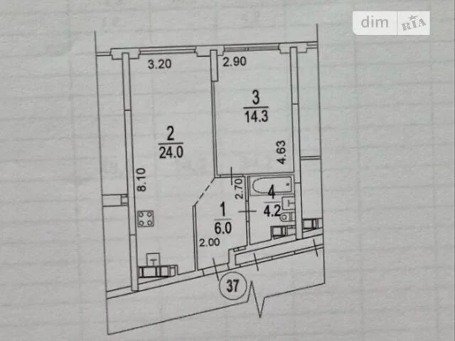 Продаж 1к квартири 49 кв. м на вул. Причальна 8 • ID 3483706