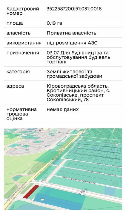 Продажа участка 32 сотки район Жадова.
