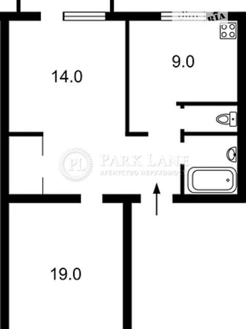 For sale 2-room apartment 56 sq. m on Tsitadelna Street 5/9 • ID 3466