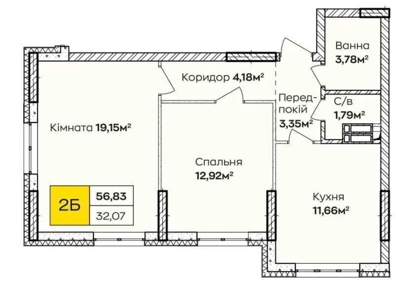 Apartment in Kyiv. State programs: Eoselia, Evidnovlenie, in