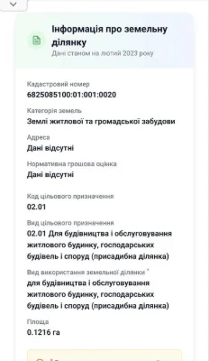 Продаж ділянки Олешин