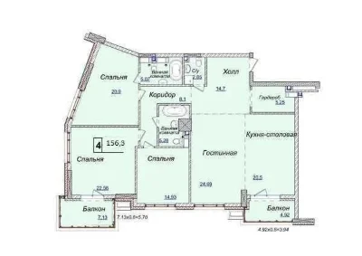 Продаж 4-кімнатної квартири 156.3 м², Андрія Кизила вул., Ве