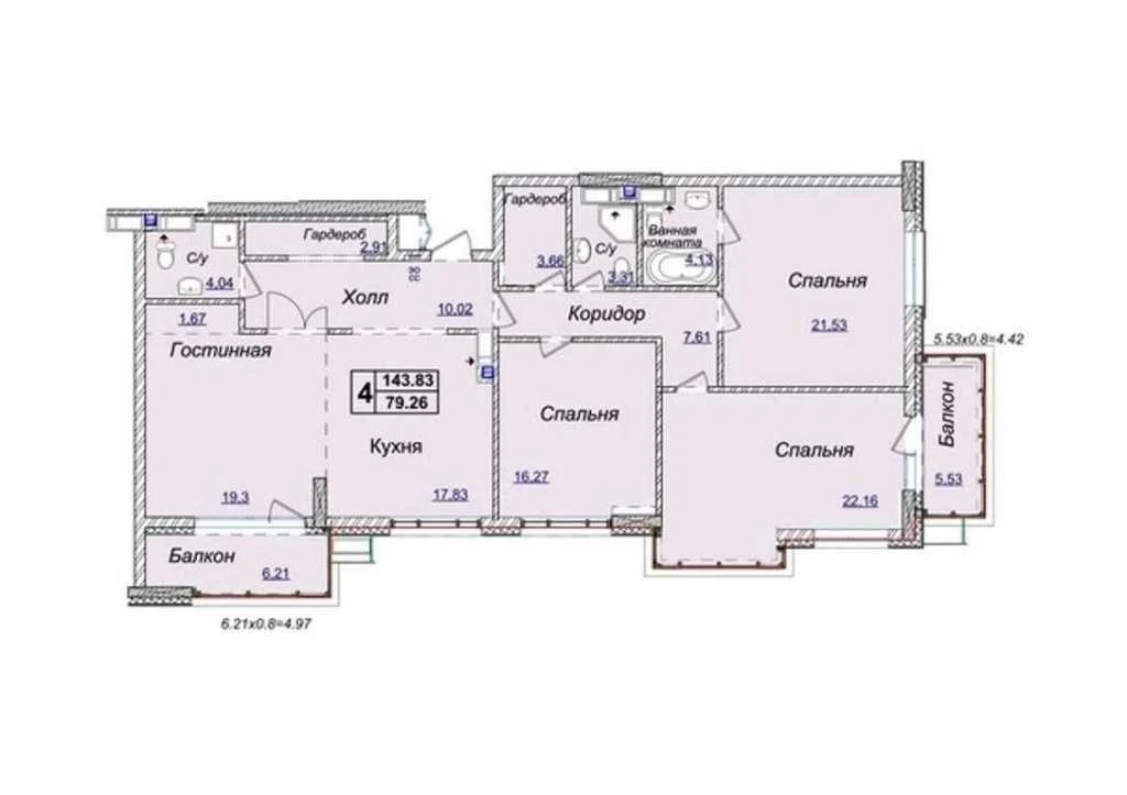 Продаж 3-кімнатної квартири 145.3 м², Андрія Кизила вул., Ве