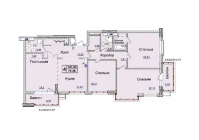 Продаж 3-кімнатної квартири 145.3 м², Андрія Кизила вул., Ве