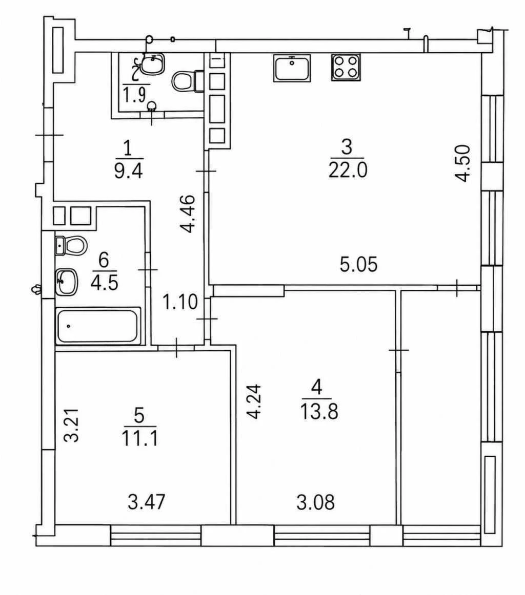Продаж 2-кімнатної квартири 69.1 м², Всеволода Змієнко вул.,