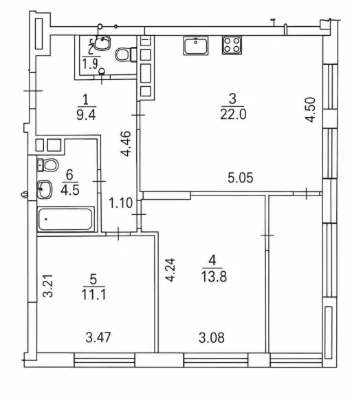 Продаж 2-кімнатної квартири 69.1 м², Всеволода Змієнко вул.,
