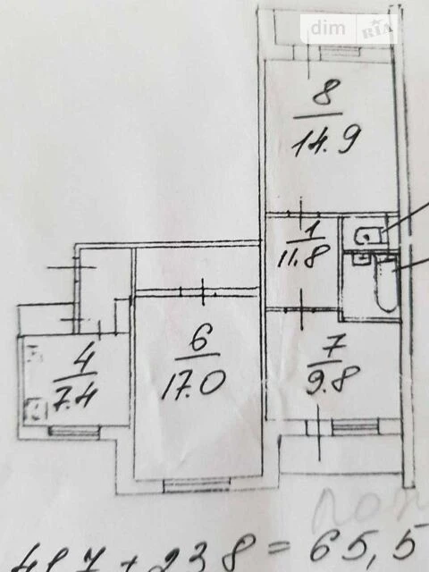 Продаж кімнати 26.8 кв. м на вул. Сержа Лифаря 18 • ID 34738