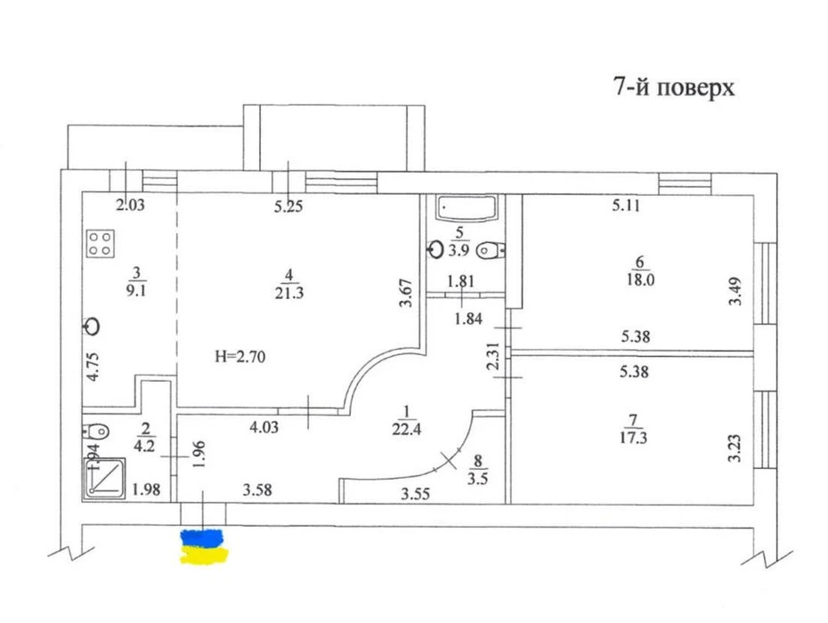 ‼️Газовое отопление ‼️ Продам 3х квартиру ЖК Алексеевский