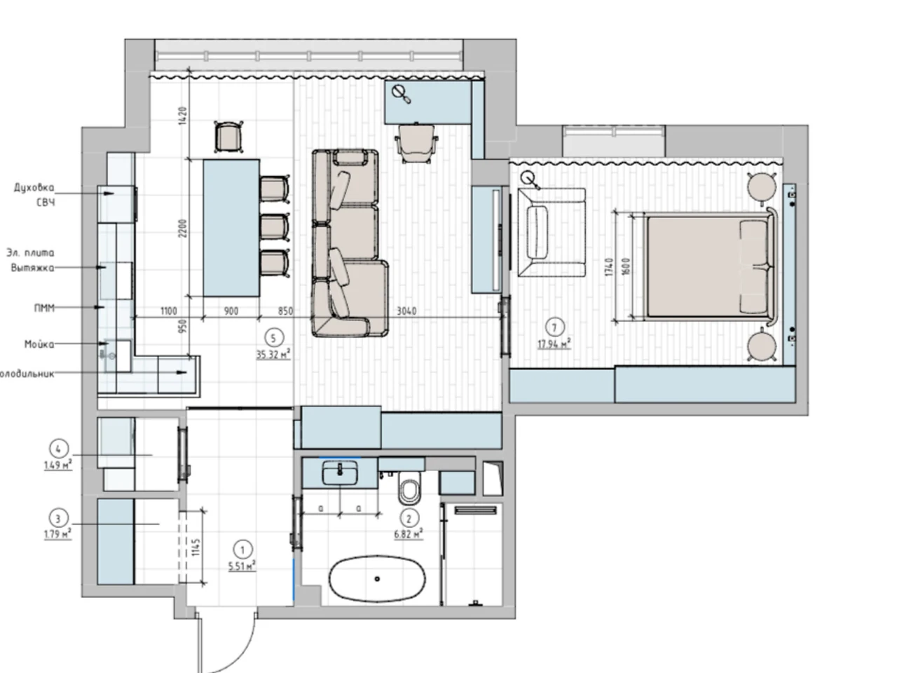 Long-Term Rental Apartment Primorsky