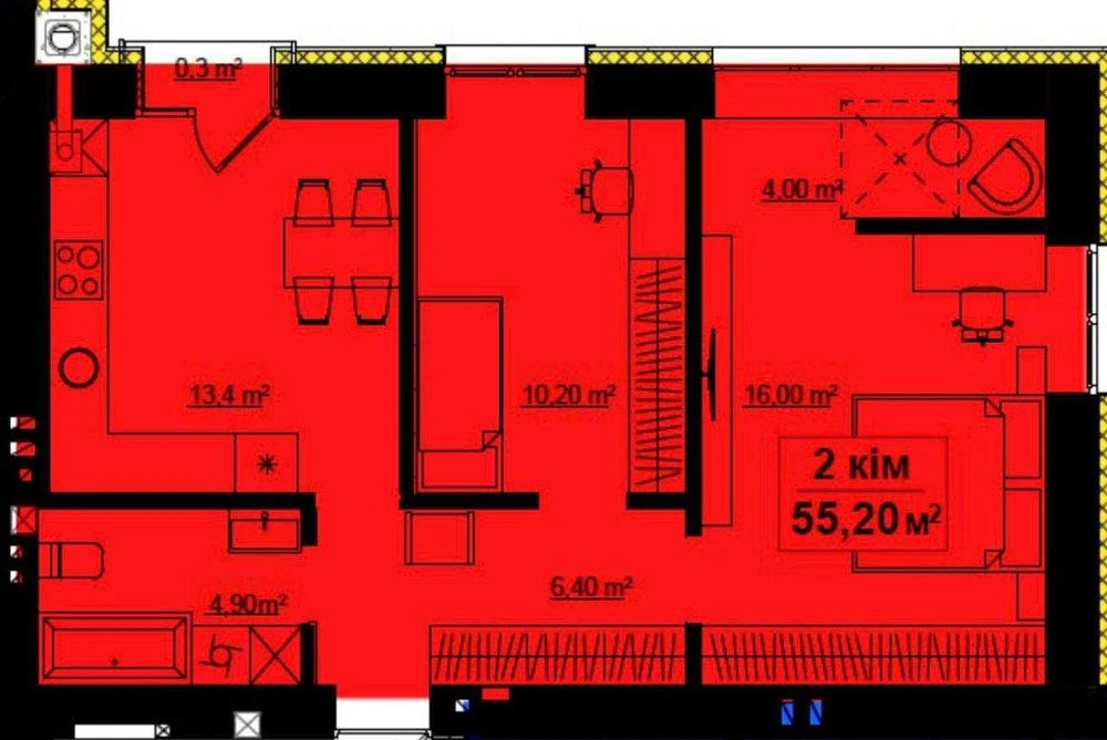 Продаю, одну з найдешевших 2 кімнатних квартир ЖК Опришівськ