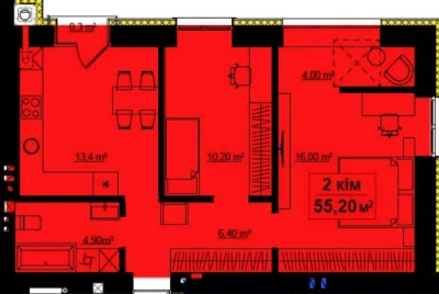 Продаю, одну з найдешевших 2 кімнатних квартир ЖК Опришівськ