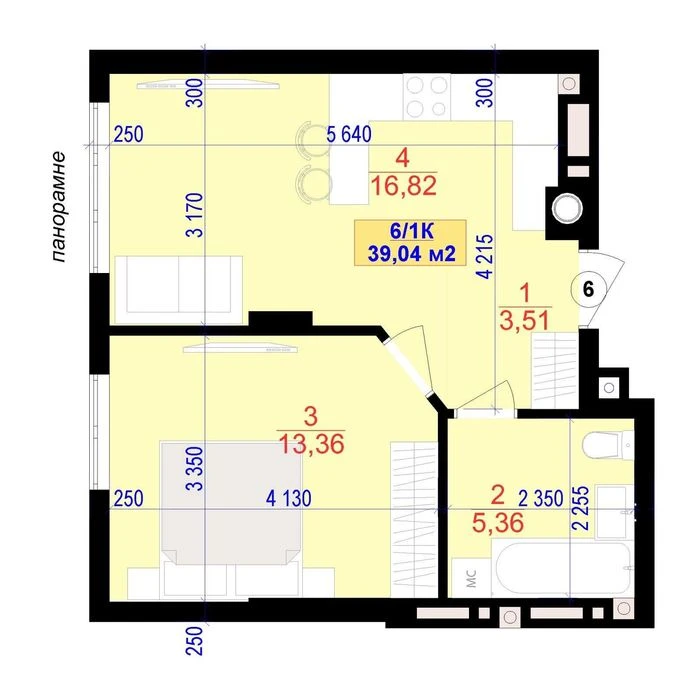 ЗДАНА 1-но кім. ЖК Централ Парк 8 поверх. Центр. Р-н Парку т