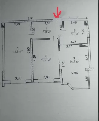 Продам 2 кімнатну квартиру в центрі біля скверу "Юність", Го