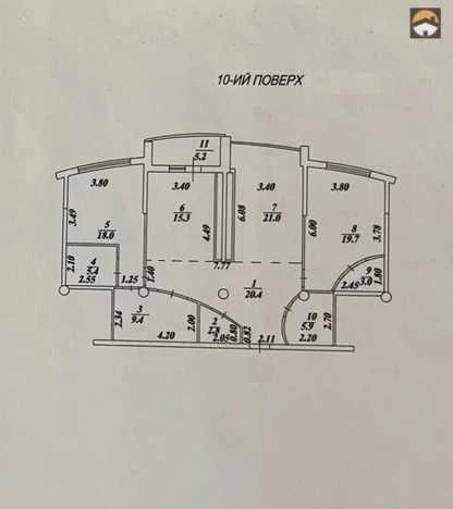Продам 3к квартиру Центр ЖК "Чайковський", 126м2