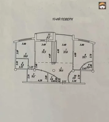 Продам 3к квартиру Центр ЖК "Чайковський", 126м2