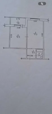 Продам  2 к. Квартиру - "Малосемейка"- Перемога 6