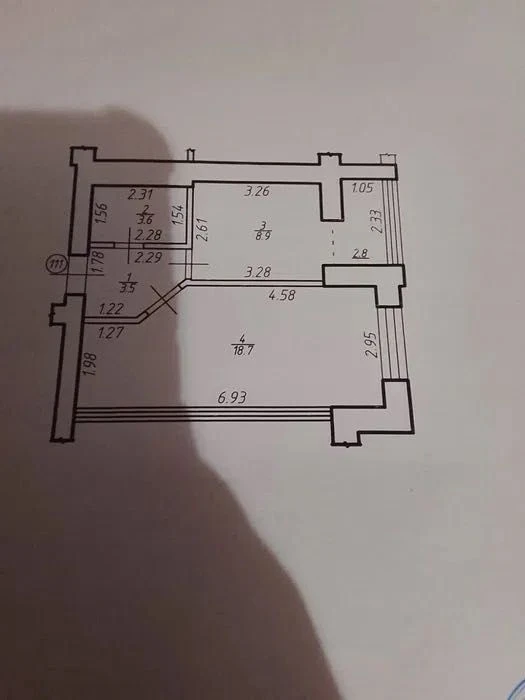 Продаж 1-кімнатноі квартири