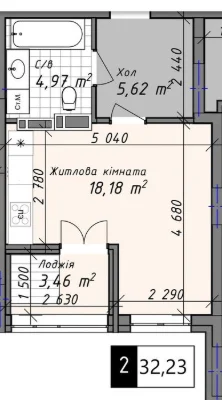 1К 32,8М² на Слобідці, 6/16 — РОЗСТРОЧКА до 48 місяців, перш