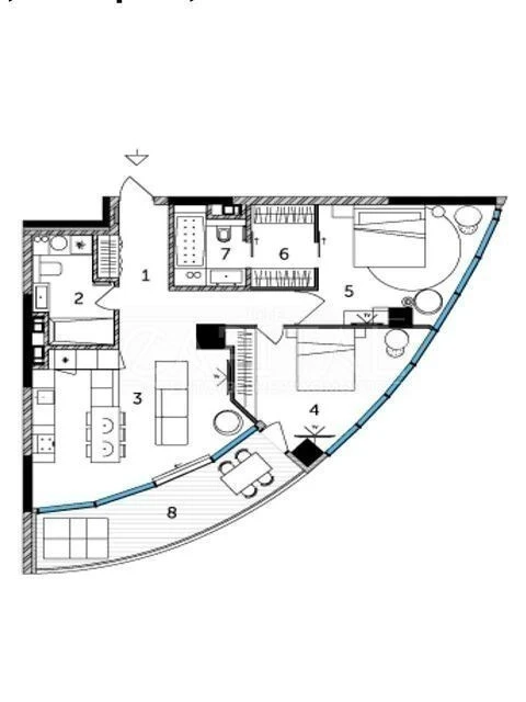 Sale of 2-room apartment 94 sq. m on 12 Ioanna Pavla II st. • ID