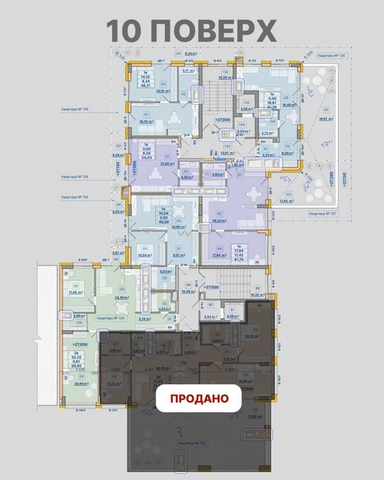 Двоповерхові апартаменти 328,31м2 + тераса в ЖК "Клубний буд