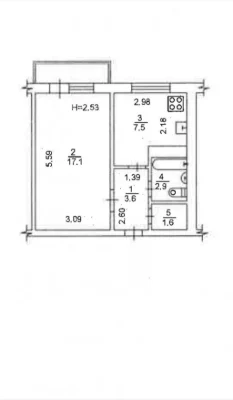 1-room apartment for sale 35 m², Yakuba Kolasa St., 5