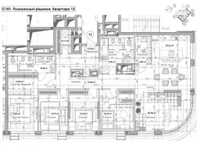 For sale 4-room apartment 173 sq. m on Vasylkivska street • ID 3468