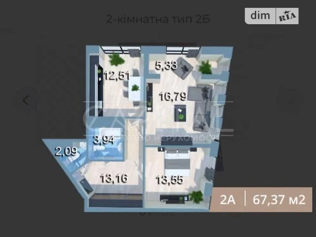 Продаж 2к квартири 68 кв. м на вул. Юлії Здановської 3 • ID