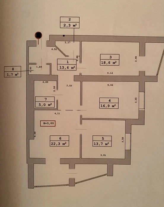 Продажа 3к квартиры 95м2 в ЖК Искринский! Метро защитников у