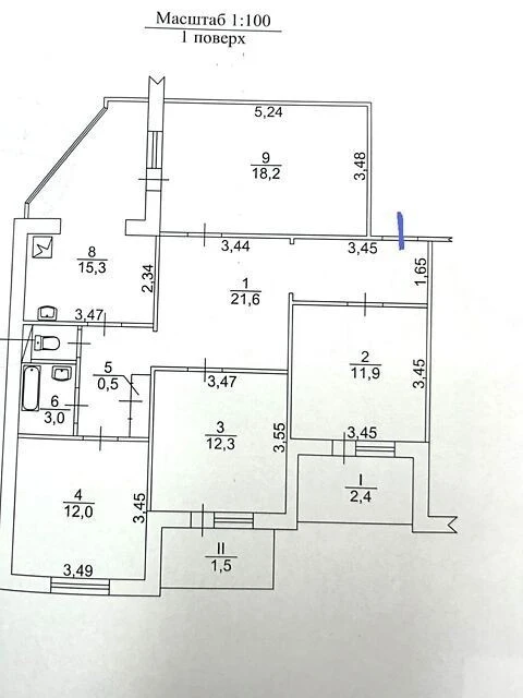 For sale 4-room apartment 100 sq. m. on Oresta Vaskula St. 49 • ID