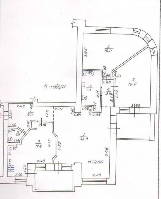 Продам 3к квартиру, 117кв.м, 4/5 пов, цегла, котел, р-н Парк