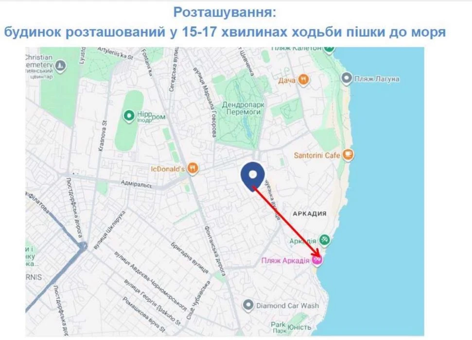 4х кімнатна в Аркадіі- 228м/кв -аналог приватному будинку!