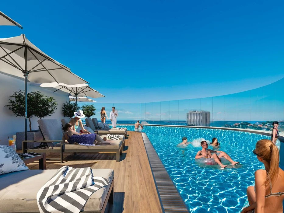 Студия 27.31 м² с видом в сторону моря в ЖК Unity Towers! Ар